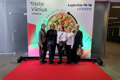 Mokytojos lankėsi parodoje TASTE VILNIUS HORECA