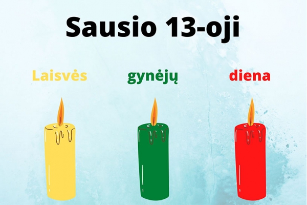 Žvakutės languose Sausio 13-osios aukoms atminti